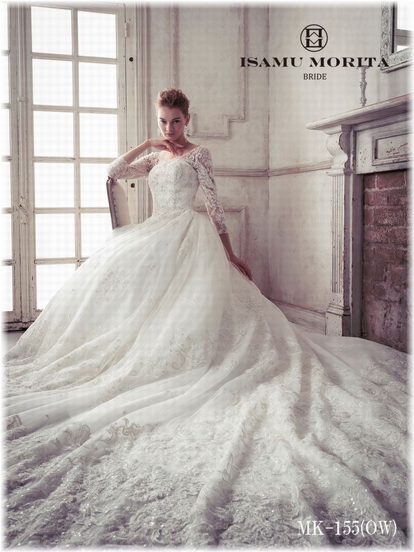 ウェディングドレス 5号 MK-155 - ウエディングドレス